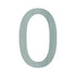 Number 0 Large House Number in Stainless Steel 400mm High