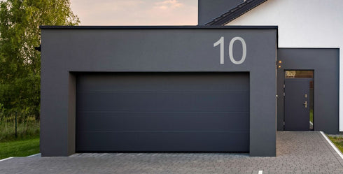 Number 0 Large House Number in Stainless Steel 400mm High
