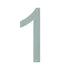 Number 1 Large House Number in Stainless Steel 400mm High