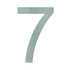 Number 7 Regular House Number in Stainless Steel 200mm High